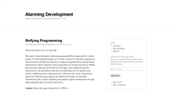 Desktop Screenshot of alarmingdevelopment.org
