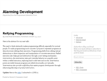 Tablet Screenshot of alarmingdevelopment.org